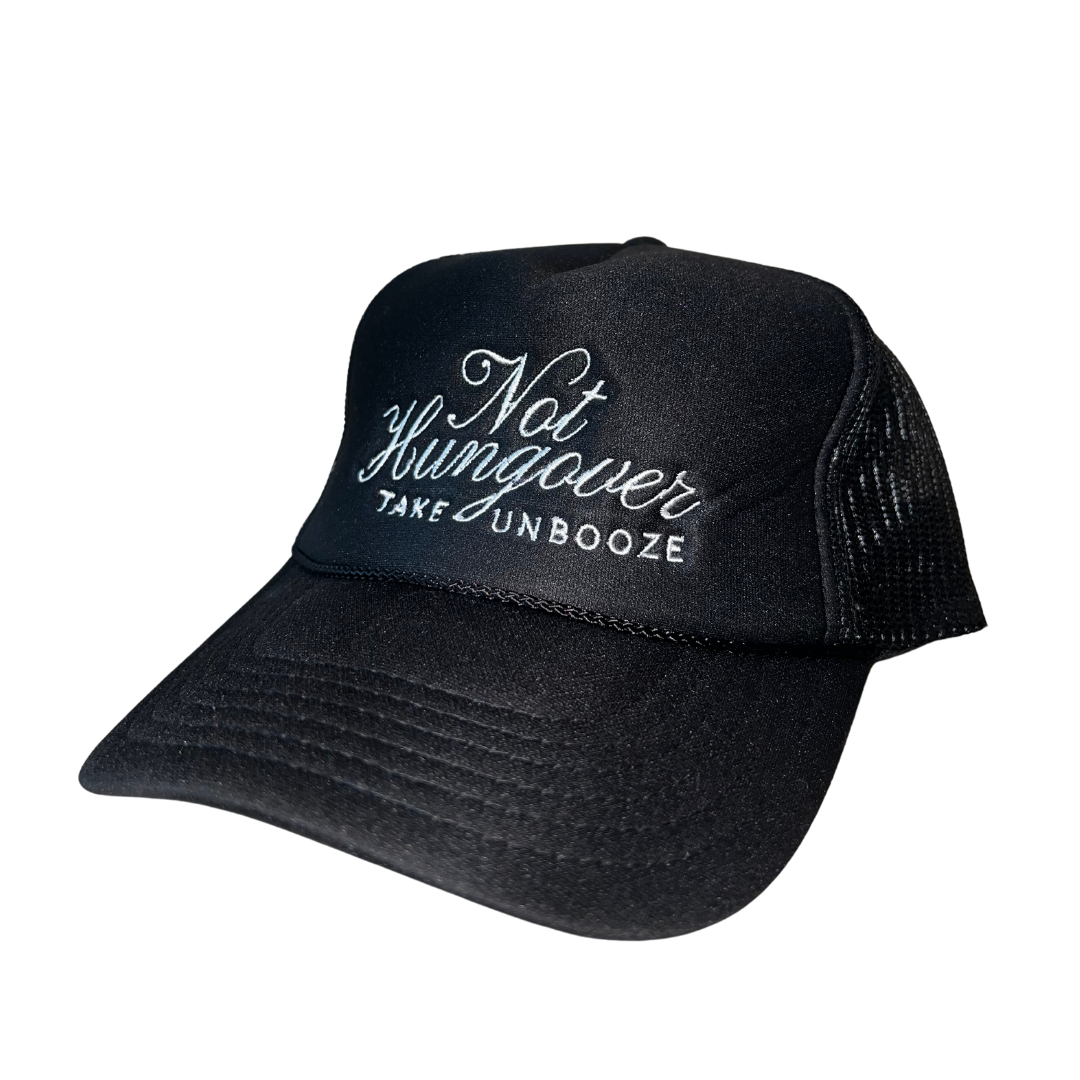 Not Hungover Black Trucker Hat